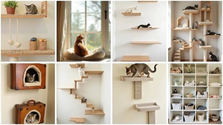 DIY Cat wall and shelves