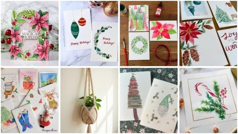 watercolor holiday cards